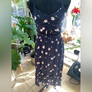 Hollister Floral Cutout High Low Dress